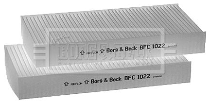 BORG & BECK Фильтр, воздух во внутренном пространстве BFC1022